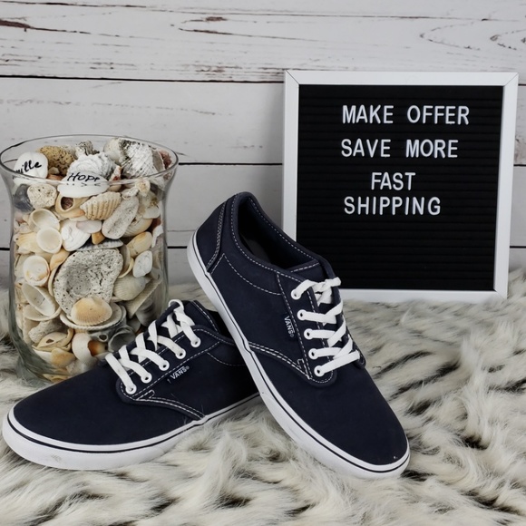 Vans Shoes - Vans Off the Wall Sz 8 classic Navy Blue